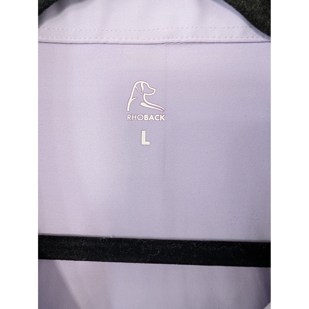 Rhoback Womens Purple Solid Performance Golf Polo… - image 3
